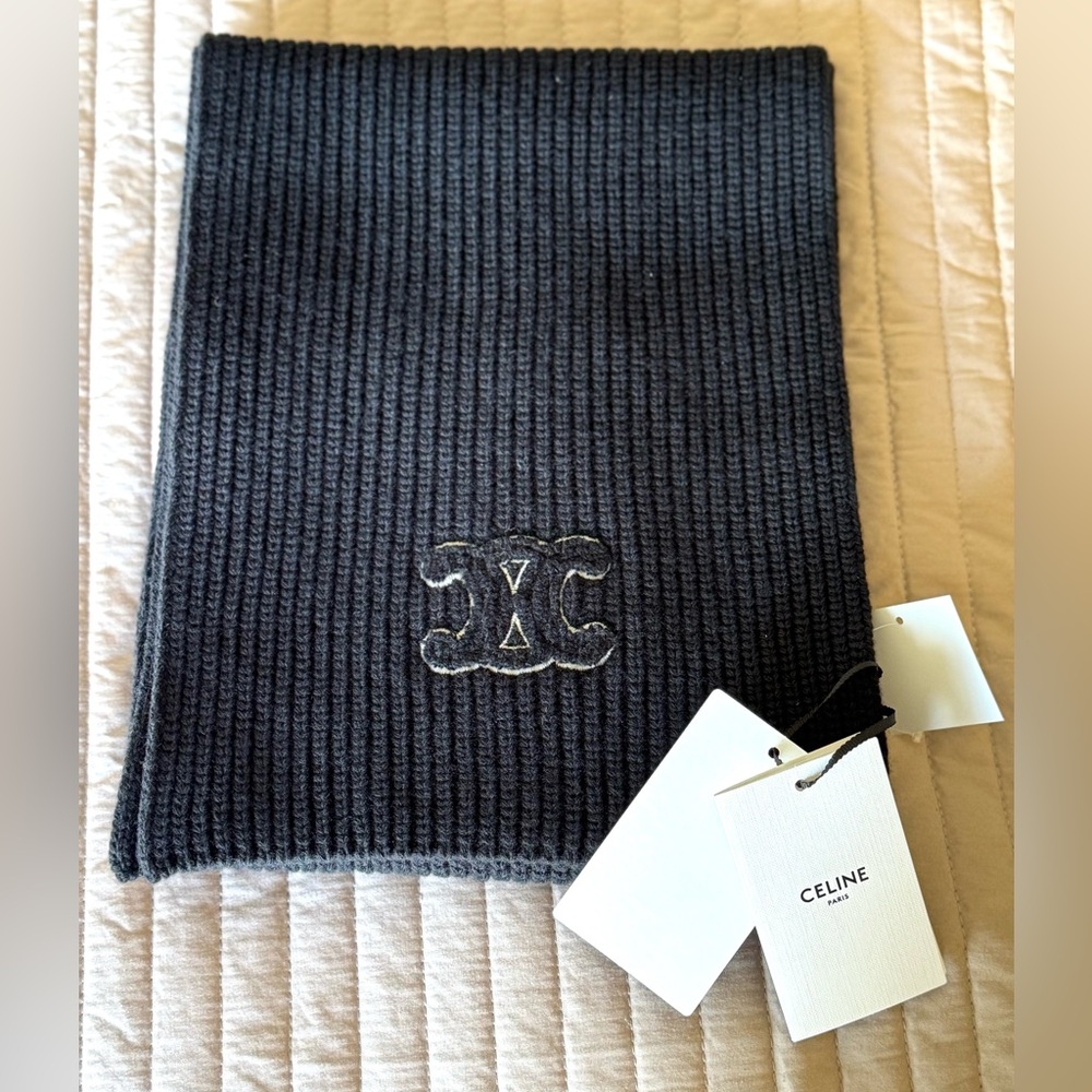 CELINE Triomphe Logo Scarf